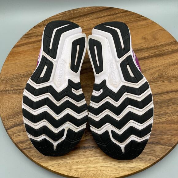 Saucony Ride 14 Shoes Womens Size 8 Purple Athletic Running Comfort Gym Sneakers - Picture 7 of 10